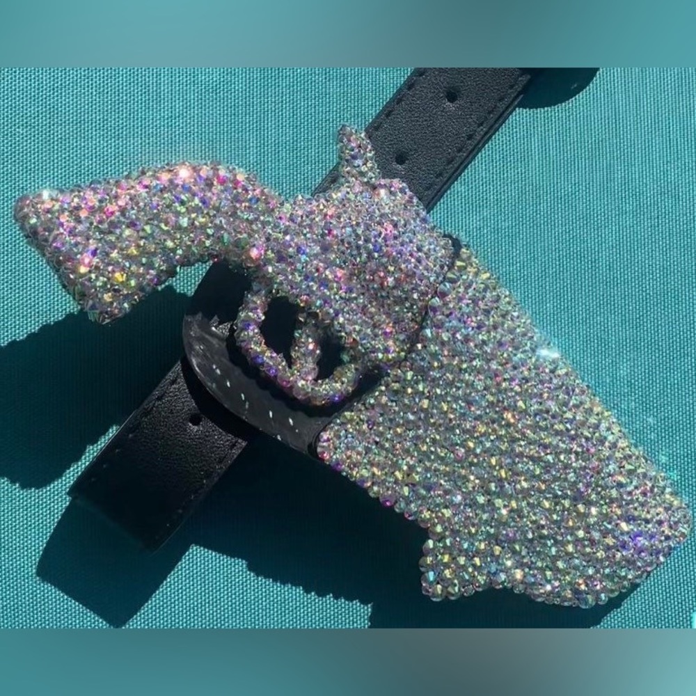 Handmade Custom Barbie Rhinestone Space Cowboy Western Guns and Holsters Belt